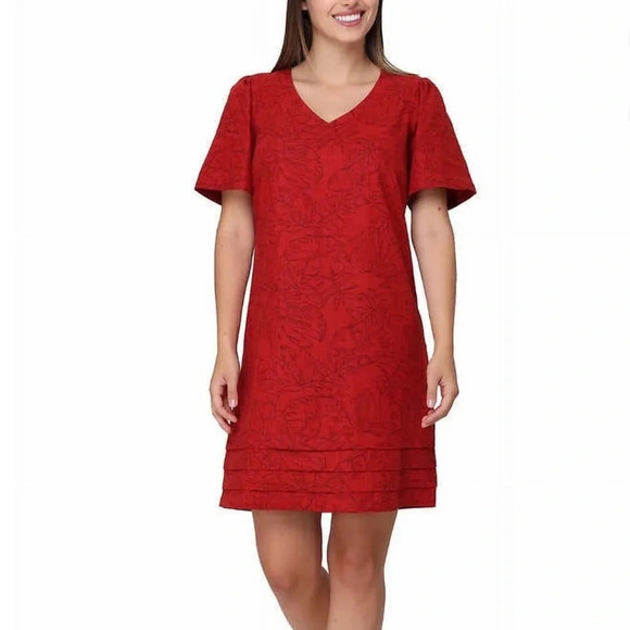 Nicole Miller Linen Blend Dress - Picture 1 of 10